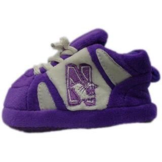 Comfy Feet   NOR03PR   Northwestern Wildcats Baby Slipper   Newborn to 9 Month