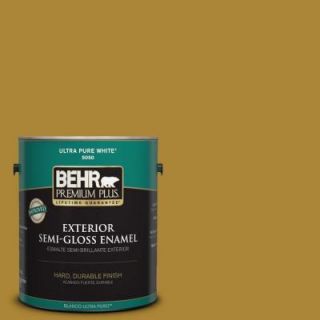 BEHR Premium Plus 1 gal. #S H 370 Garden Sprout Semi Gloss Enamel Exterior Paint 534001