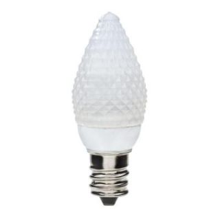 Globe Electric 2W Equivalent Bright White  C7 Crystal Cut Candelabra Base LED Light Bulb 78004