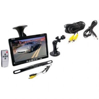 PYLE PLCM7500 7" WINDOW SUCTION MOUNT TFT LCD WIDESCREEN VIDEO MONITOR WITH UNIVERSAL MOUNT REARVIEW BACKUP COLOR CAMERA
