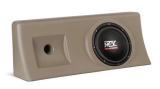 MTX   Amplified 10 200W RMS ThunderForm Custom Enclosure   Fits 2000 to 2006 Chevrolet 1500 Crew Cab