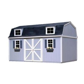 Handy Home Products Berkley 10 ft. x 18 ft. Wood Storage Building Kit with Floor 18424 6