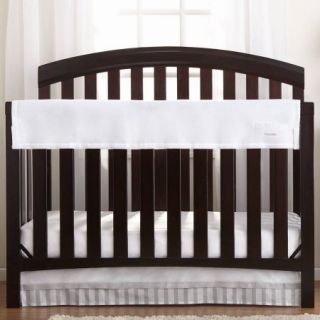 Breathable Baby RailGuard Crib Rail Cover, White