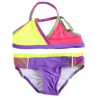 Big Chill Girls UV Protection Palm Tree Two piece Bikini Swimwear Set