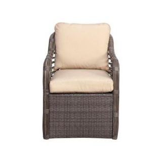 Hampton Bay Cane Crossing Patio Chat Chairs with Cushion Insert (2 Pack) (Slipcovers Sold Separately) 153 105 LC PR NF