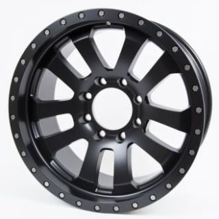 Pro Comp Alloy Wheels   Series 7036, 20X9.5 with 8 on 6.5 Bolt Pattern   Flat Black