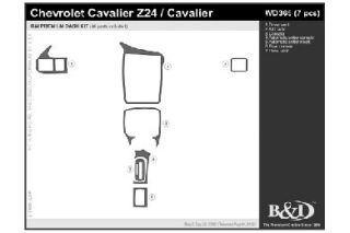 2000 2005 Chevy Cavalier Wood Dash Kits   B&I WD365 DCF   B&I Dash Kits