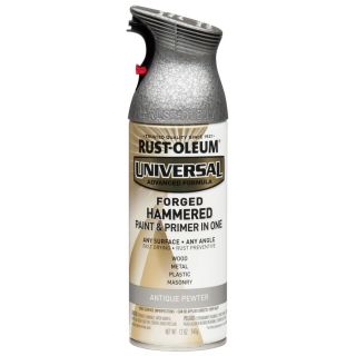 Rust Oleum Universal Antique Pewter Hammered Rust Resistant Enamel Spray Paint (Actual Net Contents 12 oz)