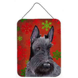 Carolines Treasures Scottish Terrier Red Snowflakes Holiday Christmas