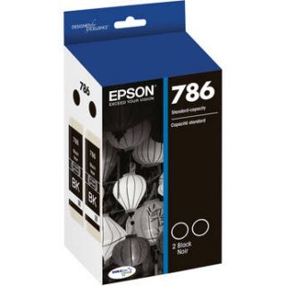 Epson 786 DURABrite Ultra Black Ink Cartridge Dual T786120 D2