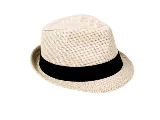Simplicity Men Women Panama Upturn Brim Fedora Trilby Straw Hat Cap Summer Beach Sun Hat,Light Pink,SM