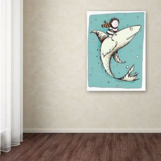 Trademark Fine Art Fish Boy Canvas Art by Carla Martell