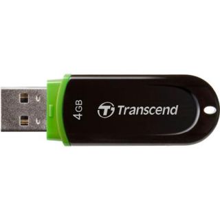 Transcend JetFlash 300 4GB Flash Drive, Black