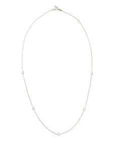 Roberto Coin White Gold Five Station Diamond Necklace