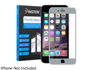 Insten Gray Frame Premium Tempered Glass Screen Protector LCD Film Guard Shield For Apple iPhone 6 Plus 2113328
