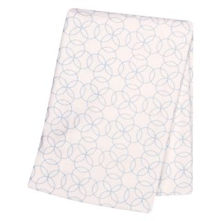 Trend Lab Blue Circles Deluxe Flannel Swaddle Blanket   17484295