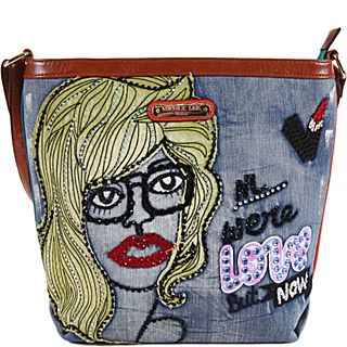 Nicole Lee Jodie Blonde Print Messenger Bag