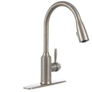 Glacier Bay Invee Single Handle Pull Down Sprayer Kitchen Faucet in Stainless Steel FP4A4080SS