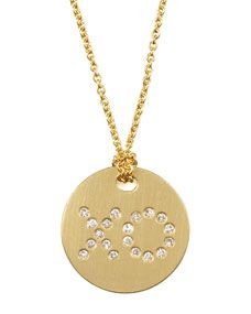 Roberto Coin Diamond XO Medallion Necklace