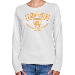 Tennessee Lady Vols Womens White Heritage Long Sleeve Classic Fit T shirt