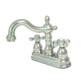 Kingston Brass Heritage Double Handle Centerset Bathroom Faucet with
