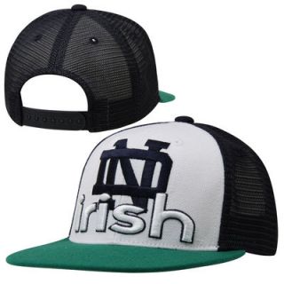 Top of the World Notre Dame Fighting Irish Youth Rookie Word Up Trucker Snapback Hat   Navy Blue/Green