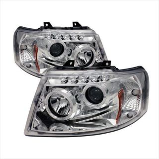 Spyder Auto Group   Spyder Auto Group Halo LED Projector Headlights (Chrome), 5010124
