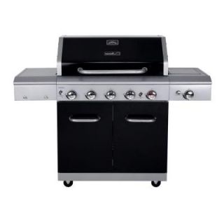 Nexgrill Deluxe 5 Burner Gas Grill with Side Burner and Searing Zone in Black with Stainless Steel Control Panel 720 0896