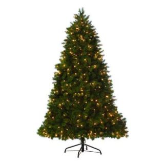 Martha Stewart Living 9 ft. Indoor Pre Lit LED Downswept Douglas Fir Artificial Christmas Tree 9315310610
