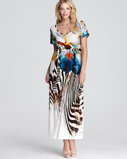 Melissa Masse Plus Ocean Zebra Dress