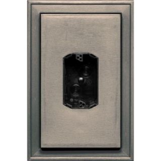 Builders Edge 8.125 in. x 12 in. #008 Clay Jumbo Electrical Mounting Block Centered 130110020008