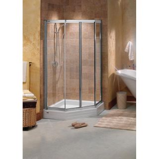 Maax 137610 900 Illusion 70 x 38 Neo Angle Bypass Shower Door with Clear Glass