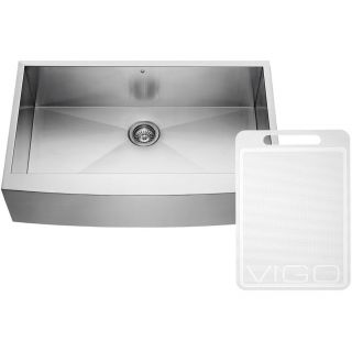 Vigo VG3620C Universal Stainless Steel  Apron Front Single Bowl Kitchen Sinks