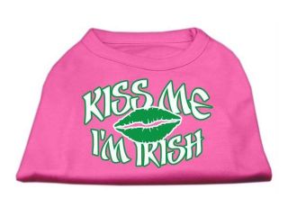 Mirage Pet Products 51 61 XLBPK Kiss Me Im Irish Screen Print Shirt Bright Pink XL   16