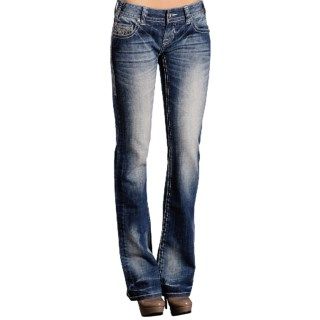 Rock & Roll Cowgirl Heavy Embroidered Jeans (For Women) 7963R 58