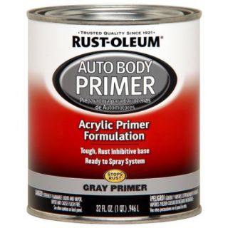 Rust Oleum Automotive Enamel, Gray Primer, 1 qt