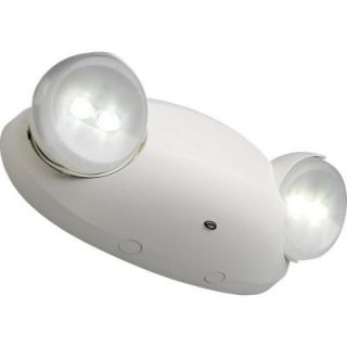 Lithonia Lighting Quantum White Thermoplastic LED Emergency Lighting Unit with Self Diagnostics ELM6 LED W LP03VS SD
