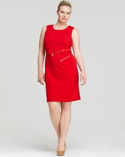 Calvin Klein Plus Sleeveless Zipper Dress