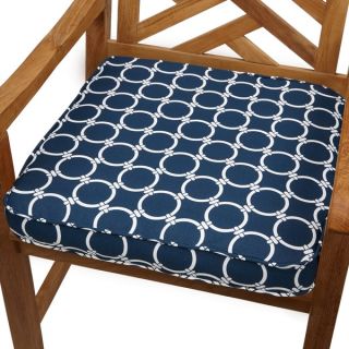 Links Navy 19 inch Indoor/ Outdoor Corded Chair Cushion   15770532