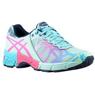 ASICS� GEL Noosa Tri 9   Girls Grade School   Running   Shoes   Glacier/Hot Pink/Navy