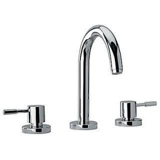 Jewel Faucets J16 Bath Series Two Lever Handle Roman Tub Faucet w/ Goose Neck Spout; Polished Chrome