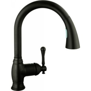 Grohe 33870ZB1 Bridgeford Oil Rubbed Bronze  Pullout Spray Kitchen Faucets