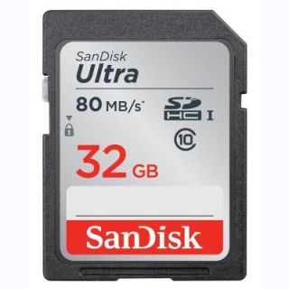 Sandisk 32GB Ultra SDHC UHS Class 10 Memory Card SDSDUNC032GAN6I