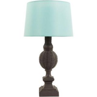 Artistic Weavers Niels 29 in. Black Indoor/Outdoor Table Lamp with Aqua Shade S00151050686